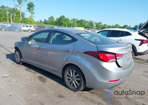 2016 Hyundai Elantra Se из США, поврежденный, VIN 5NPDH4AE9GH653368